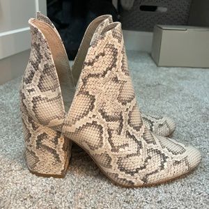 Steve Madden Snakeskin Booties